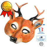 TD® Halloween decoration masque animal maquillage accessoires de costume Halloween fête de noël masque de cerf en mousse PU