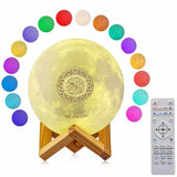 TD® Enceinte Bluetooth Coran Touch 7 Couleurs Night Light LED Lamp Portable Haut-Parleur Islamique Musulman Radio FM Lecteur