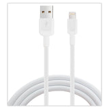 TD® Câble USB Blanc Compatibilité iPhone iPad Téléphone Portable Tablette et Autres Transfert Rapide Données Rechargement Port USB