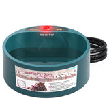 TD® Bol chauffant automatique turquoise bleu vert pour animaux de compagnie gamelle thermique chats et chiens résistant aux morsure