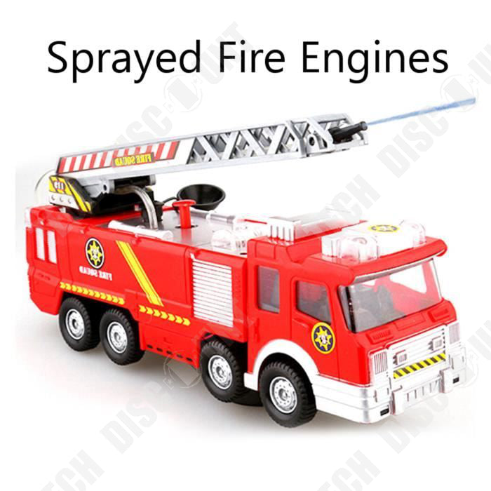 TD® Camion de pompier jouet enfants modèle pulvérisateur d'eau