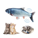 TD® Jouet interactif chat animal de compagnie poisson électrique accessoire chat domicile extérieur simulation de peluche amusant US