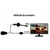 Appareil de projection smart TV Version améliorée Wecast 4rd Generation HDMI Vidéo numérique HD 1080p - Streamer multimédia google Tv Netflix Prise en charge 4G/5G