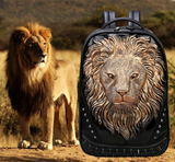TD® Personnalité en relief 3D cool dragon tendance hommes et femmes modèles pu cuir sac à dos ordinateur sac