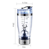 TD® Tasse à agitation automatique charge USB tasse à café paresseux tasse à milkshake électrique portable tasse à shaker 450 ml