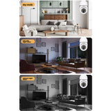 TD® Caméra ampoule intelligente voix de sécurité à domicile à distance HD avec surveillance couleur de vision nocturne
