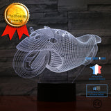 TD® 3D Optique LED Veilleuse Veilleuses 3D LED dynamiques avec 7 couleurs de lumière pour la décoration de la lampe Visualisation ét