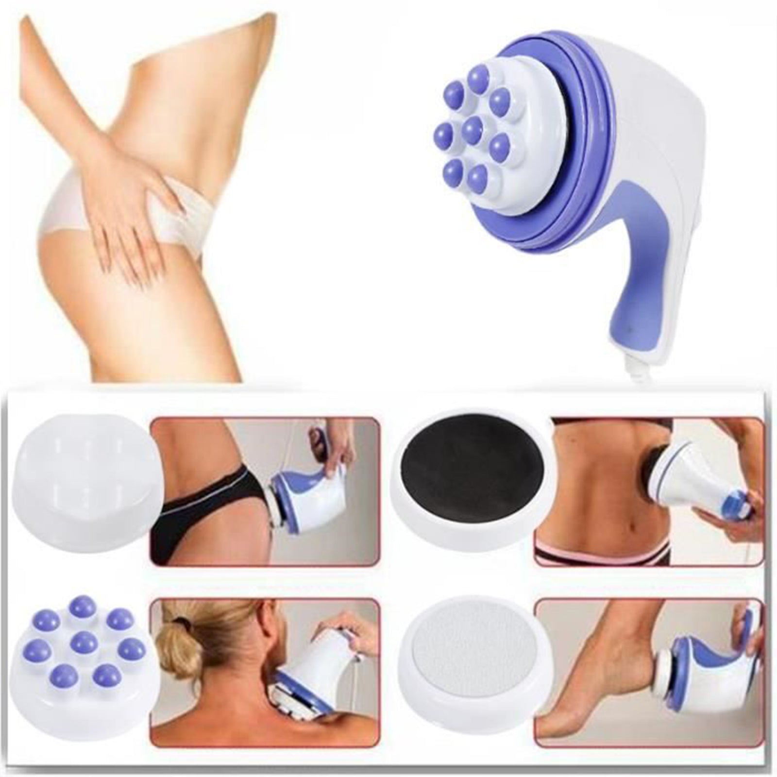 TD® Appareil de massage manuel à poussée de graisse Broyeur de graisse électrique Instrument amincissant infrarouge pour le corps