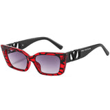TD® Lunettes de soleil œil-de-chat grandes lunettes de soleil V femmes petit cadre nouveau pare-soleil anti-ultraviolet