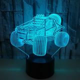 TD® Lampe de bureau 3DLED tactile coloré veilleuse 3D