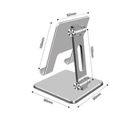Support de tablette téléphone portable PC, Pose tablette en alliage d'aluminium, Dock d'appareil électronique pliable pour bu