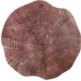 TD® Set de Table imitation Souche de bois / Décoration / Art de Table/ Tendance/ Diamètre 38,50 Cm