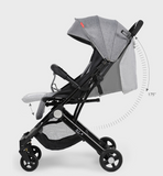 TD® Poussette Gris 89 x 47,5 x 104 cm Poussette canne ultra pour bébés pliable Poussette Combinée