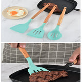 TD® Lot Ustensiles,11-12-13 pièces ensemble d'ustensiles de cuisine Silicone ustensiles de cuisine antiadhésifs ustensiles de - Type
