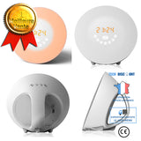 TD® Réveil Lumière, Lampe Réveil Veilleuse Lumière RGB LED Câble USB Tactile Contrôle Multi-Mode Sunrise/Sunset/Snooze/Radio FM