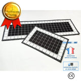 TD® Lot de 2 Tapis de Cuisine / Antidérapant Noir Tendance et Classe /40 x 60 cm et 40 x 120 cm