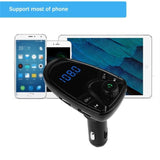 TD® Transmetteur FM de Voiture/ Bluetooth Transmetteur FM lecteurs MP3 FM Modulateur mains libres double chargeur USB