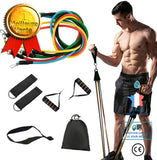 Bandes de résistance Exercice 11 PCS Set pour Hommes Femmes, Fitness stretch Bandes d'entraînement pour Home Gym Fitness