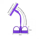 TD® Version Violet -  Élastique Tirer Cordes Exercice Rameur Ventre Résistance Bande Maison Gymnastique Sport Entraînement