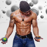 TD® Accessoires Fitness - Musculation,Entraîneur de balle de poignet de balle de puissance musculaire de LED - Type orange