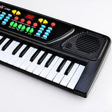 TD® Piano électrique pour enfants instrument son rythme micro alimentation 4 piles AA 37 touches Conception ABS Accessoire musical