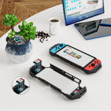 TD® Etui de protection pour switch Etui de protection pour console de jeu OLED Etui de protection intégré anti-chute TPU+PC