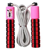 TD® Perdre du poids électronique à la maison gymnastique comptage sauter corde sport Fitness anti-dérapa - Modèle: Rouge