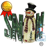 Décoration Noël artisanat en bois Creative style country nord-américain Décoration de la maison Bonhomme de neige décoration