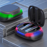 TD® Casque Bluetooth intra-auriculaire Bluetooth 5.0 Lumière clignotante Résistant à l'eau et à la sueur Faible latence  Casque de j