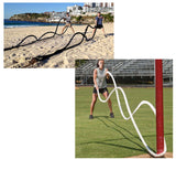 TD® Cordes À Sauter 38mmx9M Bataille De Formation Lourde Corde À Sauter Sport Fitness Pratique de Maison