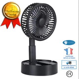 INN® Petit ventilateur rétractable pliable de chargement USB Mini ventilateur de bureau portable pour étudiant Ventilateur de bureau