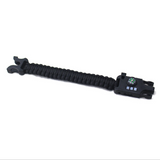 TD® Bracelet d'urgence camping en plein air fournitures de camping bracelet de survie bracelet laser infrarouge multifonction tissé