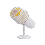TD® ventilateur de pulvérisation de microphone sur pied mini ventilateur d'humidificateur rechargeable portable usb portable