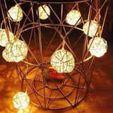 TD® Guirlande lumineuse LED boule manuelle Guirlande Lumineuse 5M 40 LED Eclairage Décoration Romantique