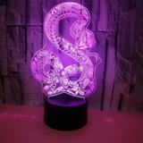 TD® Veilleuse 3D Led Jarretière Serpent Conception Table Lampe Chambre Ambiance Vision Veilleuse Usb 7 Changeur De Couleur Bébé Somm