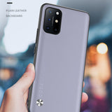 TD® Convient pour OnePlus 8T étui de téléphone portable anti-chute tout compris en cuir uni givré housse de protection en silicone
