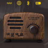 TD® Haut-parleur Bluetooth petit prince mini carte radio sans fil rétro marron petit audio extérieur facile à transporter