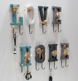 Crochet rétro crochet décoratif porte créative porte-manteau clé crochet porche stockage mur stockage crochet décoration mura