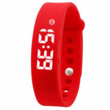 TD® Montre Bracelet Intelligent LED 5W Multifonctionnelle / Podomètre Sommeil Surveillance Smart Bracelet Silicone (Rouge)