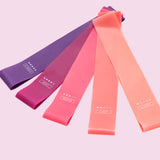 TD® Bande élastique en latex de couleur dégradée costume de fitness ceinture de yoga outil de mise en forme des hanches et des jambe