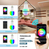 TD® Ampoule intelligente wifi contrôle à distance smart multi couleurs éclairage maison salon téléphone Apple Android musique origin