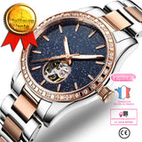 LSC® Carnaval Montres Femmes Automatiques Mécanique Acier Marque diamant Montres Femme Mode，meilleurs cadeaux Cadeau de Noël