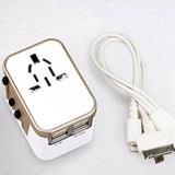 TD® Prise de conversion universelle de voyage accessoire électronique informatique USB chargeur multifonction de voyage portable USB