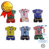 TD® Lot de 6 Mini Flippers/ Motif Maillot de Foot / Jeux Kermesse Anniversaire Enfants