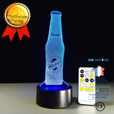 TD® Lampe optique poser décoratif tactile 7 couleurs illusion optique - modèle bouteille - faible consommation câble USB prise secte