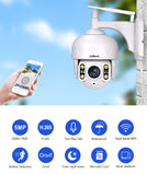 TD® Modèle SH028 Caméra PTZ Zoom Optique 5X Wi-FI AP Hotspot, sans Fil, Infrarouge 3.0 Mpx, HD IR Cut ONVIF P2P, Fente Micro SD
