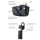 TD® Pare-soleil de voiture casque sans fil appel mains libres répondeur commutateur machine pare-soleil vibration induction