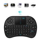 TD® Clavier Mini i8 Clavier QWERTY Sans Fil Design Ergonomique avec Touchpad Sommeil et Réveil Automatique /