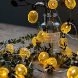 TD® Guirlande Lumineuse 3M 20 Ampoules Guirlande lumineuse LED à Piles Petites Ananas pour Fête Noël Mariage Anniversaire Soirée Cha