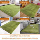 TD® tapis antiderapant Tapis de chambre à coucher  tapis de décoration intérieure  tapis pour enfants  160 X 230 cm (vert)